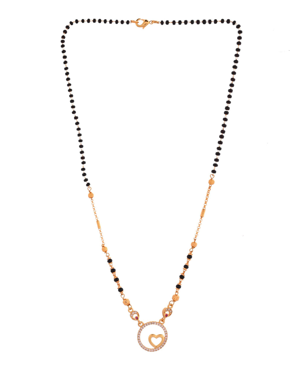 Jewels Nest Everyday Wear Mangalsutra with Love Symbol Pendant | Grocsy