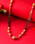 Jewels Nest Heavy Look Mangalsutra with Designer Pendant and Multi Bead Chains | Grocsy