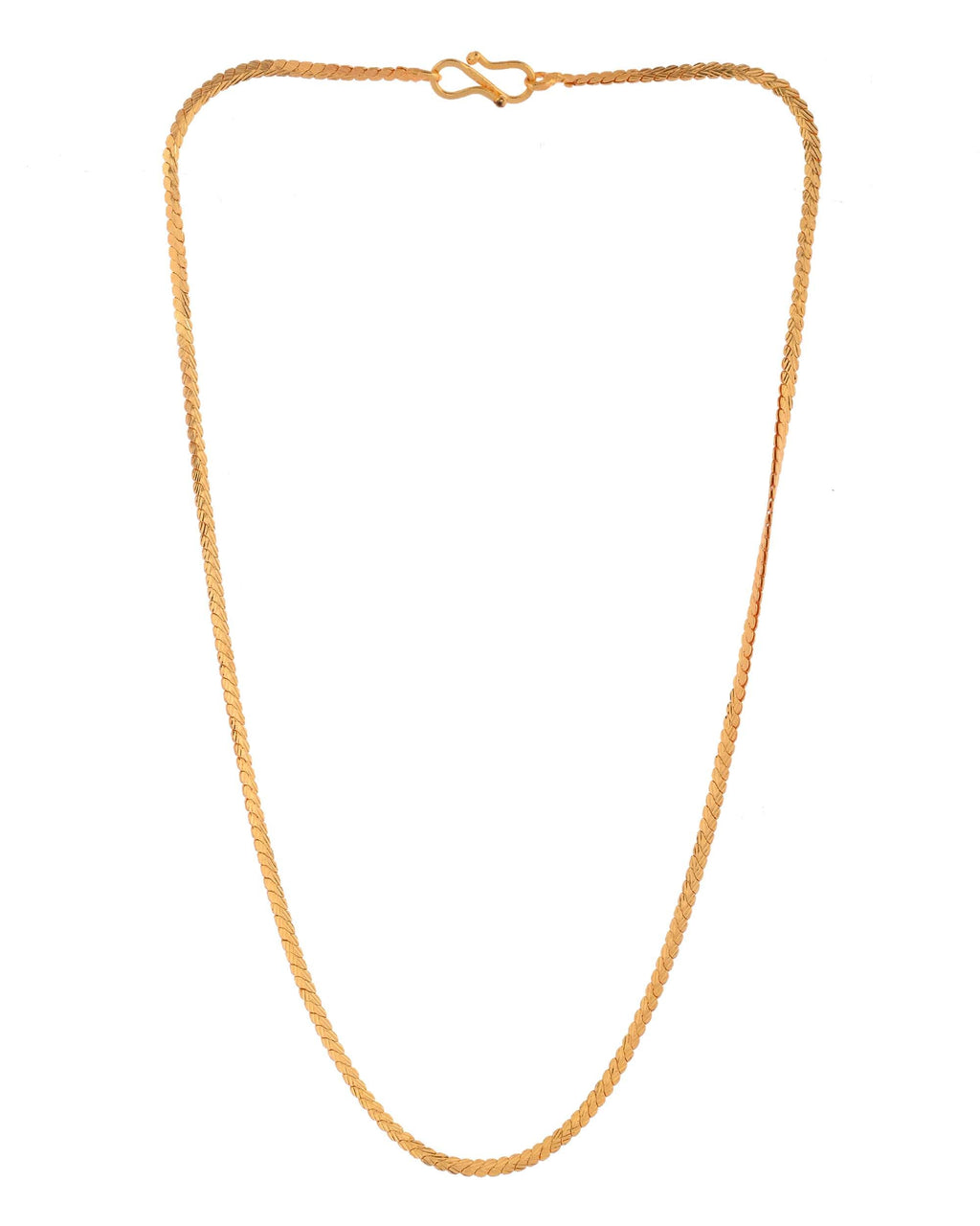Jewels Nest Lightweight Gold-Toned Flat Chain for Everyday Style | Grocsy