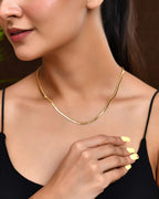 Jewels Nest Gold-Plated Stainless Steel Sleek Chain for Women | Grocsy