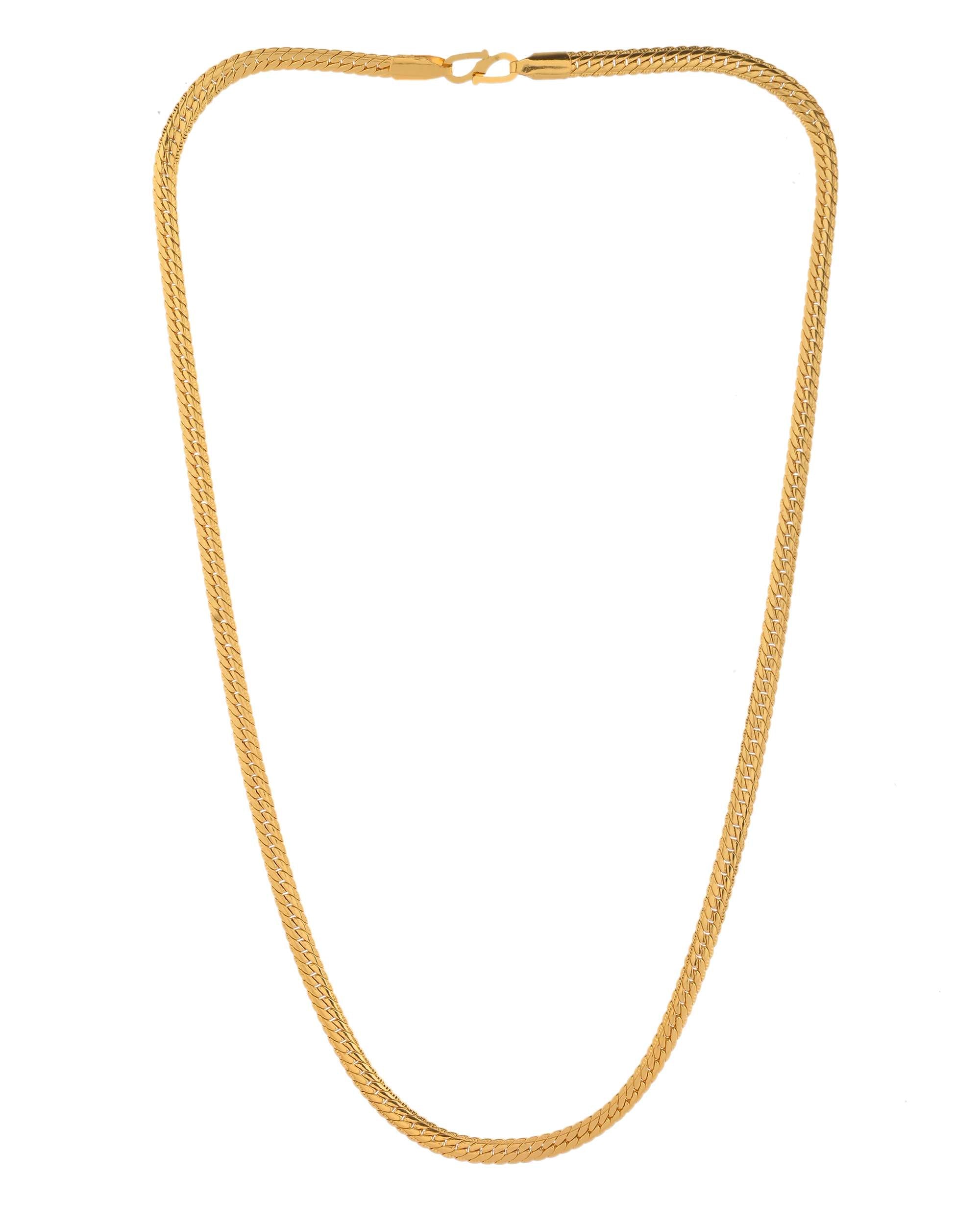 Jewels Nest Gold-Plated Stainless Steel Sleek Chain for Women | Grocsy