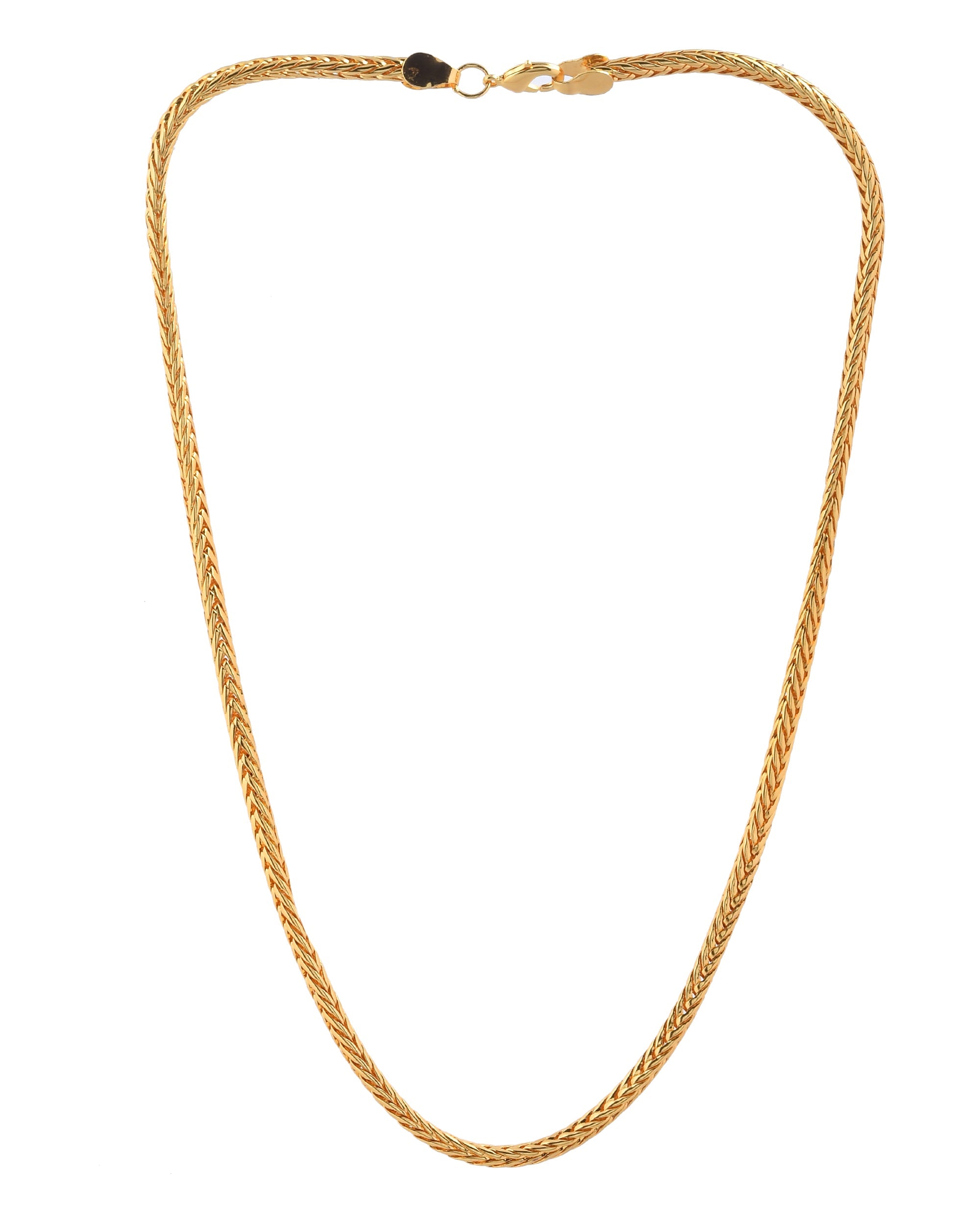 Jewels Nest Men’s Gold-Polished Stainless Steel Snake Chain | Grocsy
