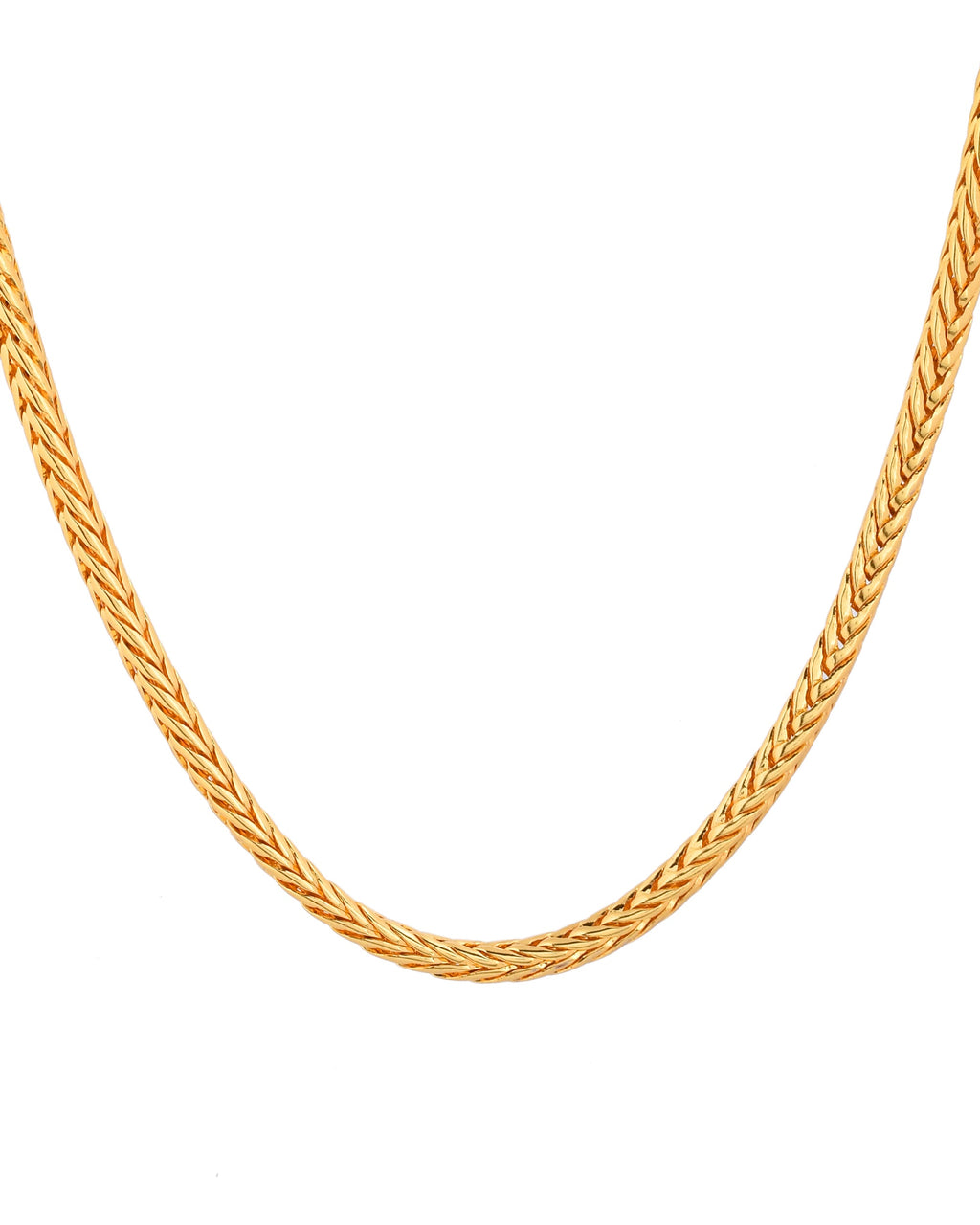 Jewels Nest Men’s Gold-Polished Stainless Steel Snake Chain | Grocsy