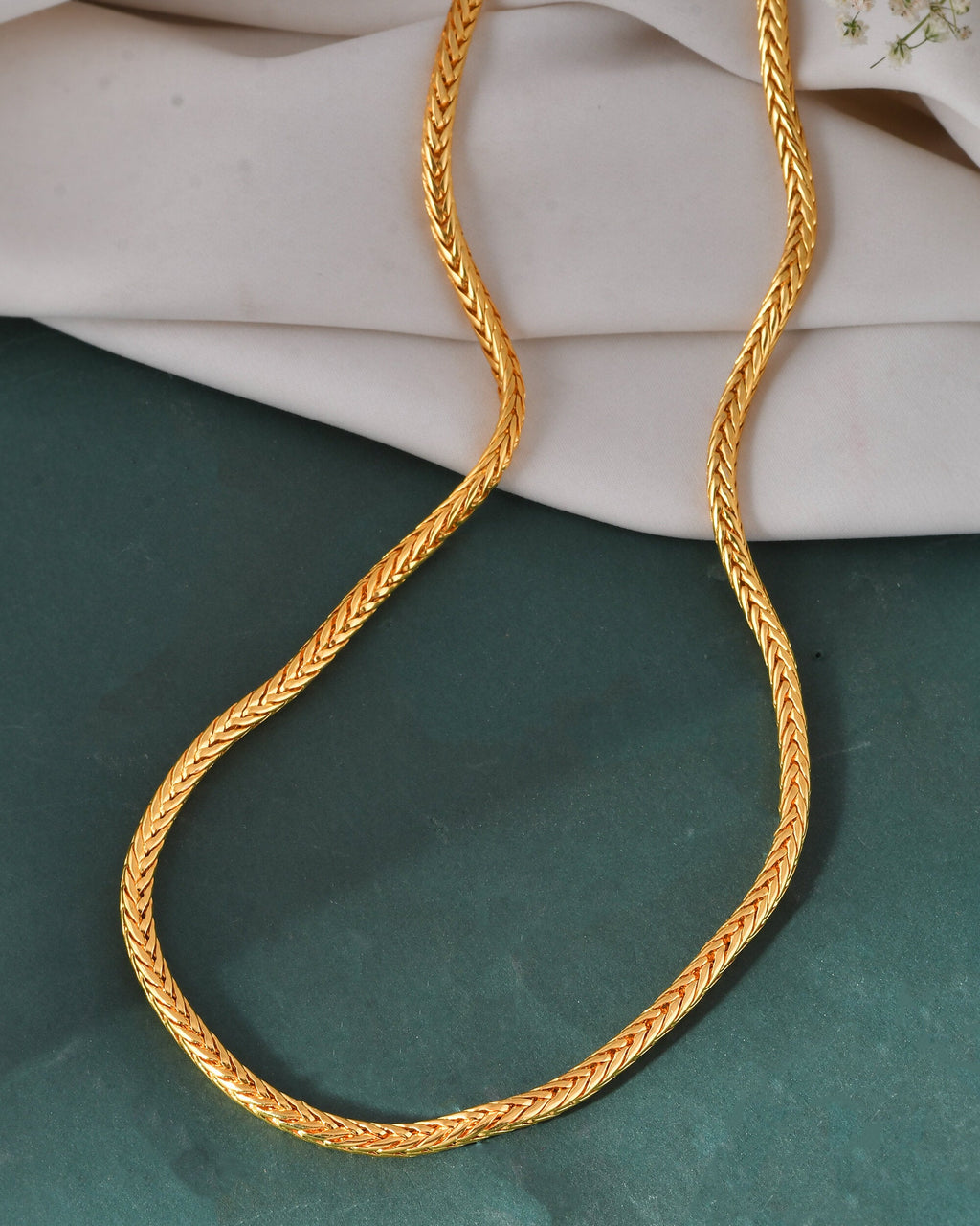 Jewels Nest Men’s Gold-Polished Stainless Steel Snake Chain | Grocsy