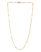 Jewels Nest Subtle Cylinder-Link Gold Necklace | Grocsy
