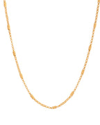 Jewels Nest Subtle Cylinder-Link Gold Necklace | Grocsy