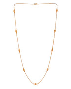 Jewels Nest Designer Oval Bead Chain in Gold Finish | Grocsy