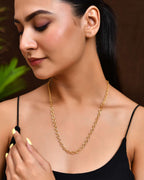 Jewels Nest Chunky Twisted Oval-Link Gold Chain | Grocsy