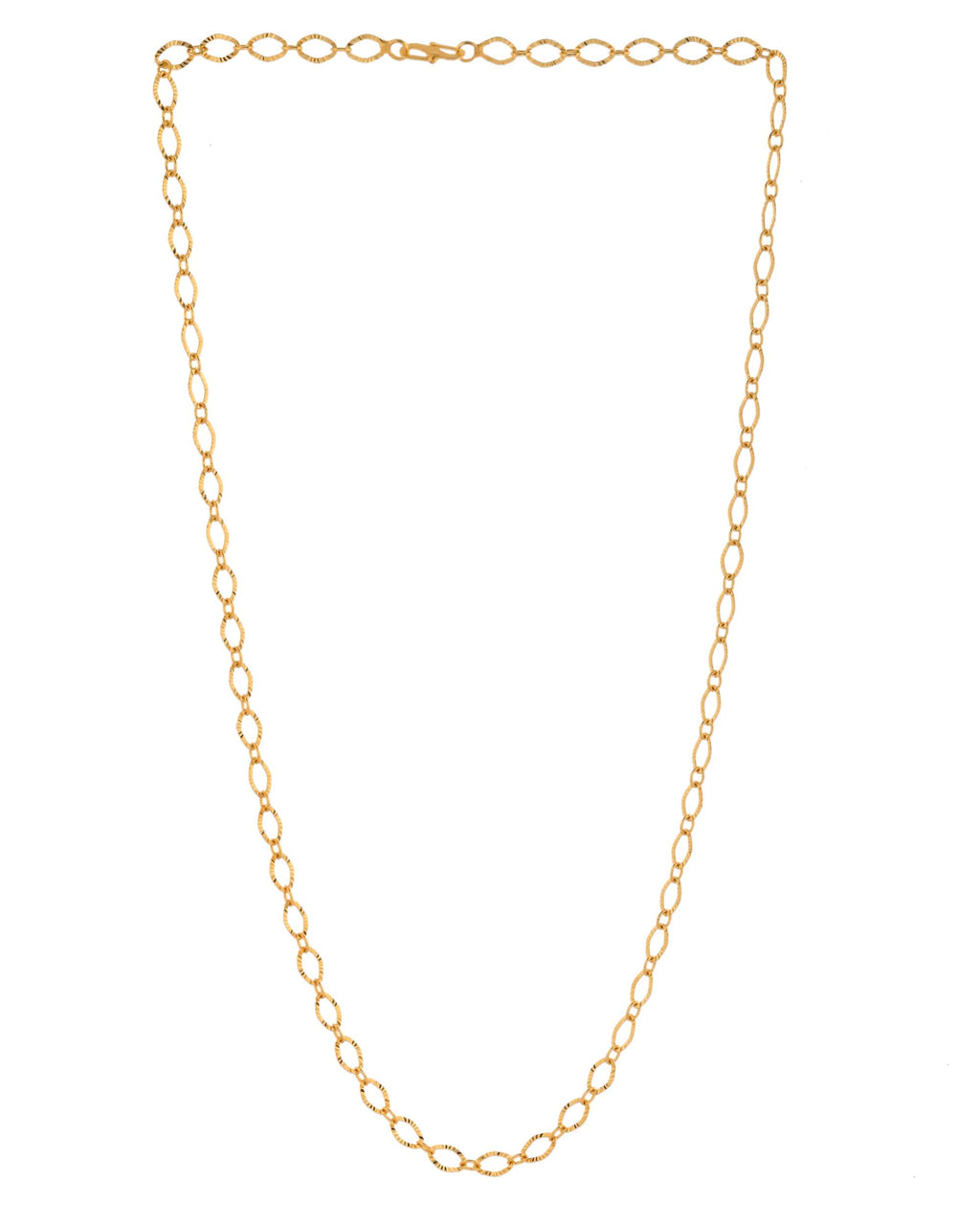Jewels Nest Chunky Twisted Oval-Link Gold Chain | Grocsy