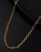 Jewels Nest Chunky Twisted Oval-Link Gold Chain | Grocsy