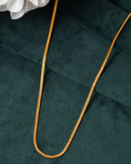 Jewels Nest Minimalist High-Gloss Gold Chain | Grocsy
