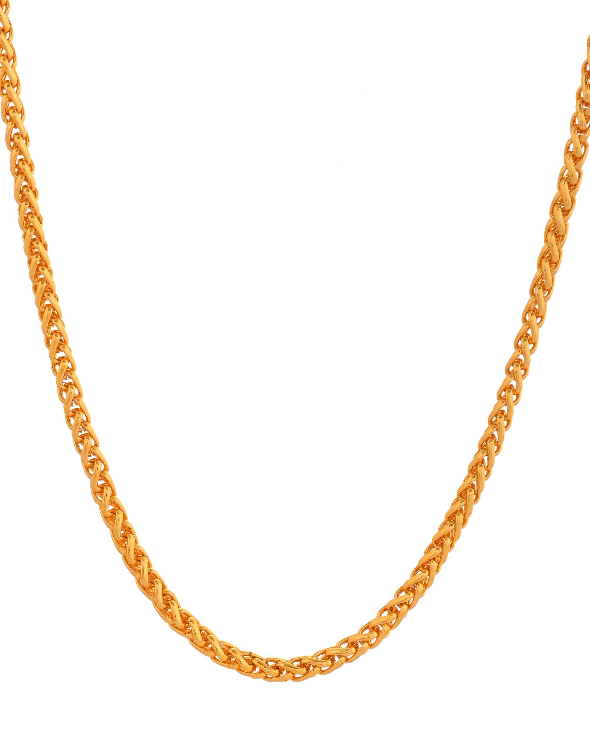 Jewels Nest Statement Rope Chain in Golden Finish | Grocsy