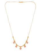 Jewels Nest Love-Inspired Gold Chain with Dainty Heart Drops | Grocsy