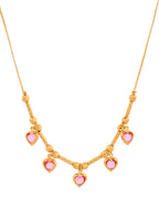 Jewels Nest Love-Inspired Gold Chain with Dainty Heart Drops | Grocsy