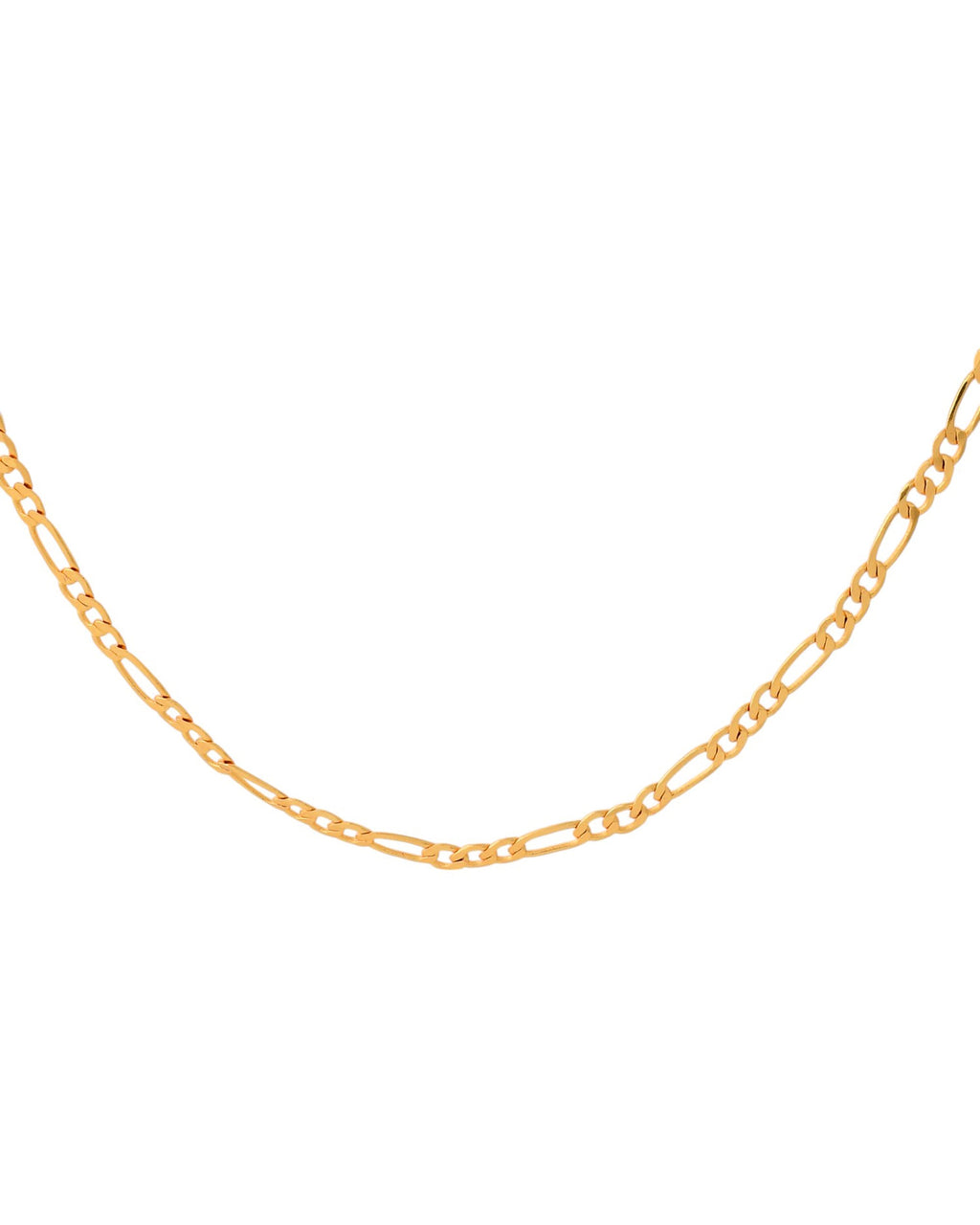 Jewels Nest Men’s Gold-Polished Stainless Steel Figaro Chain | Grocsy