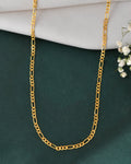 Jewels Nest Men’s Gold-Polished Stainless Steel Figaro Chain | Grocsy