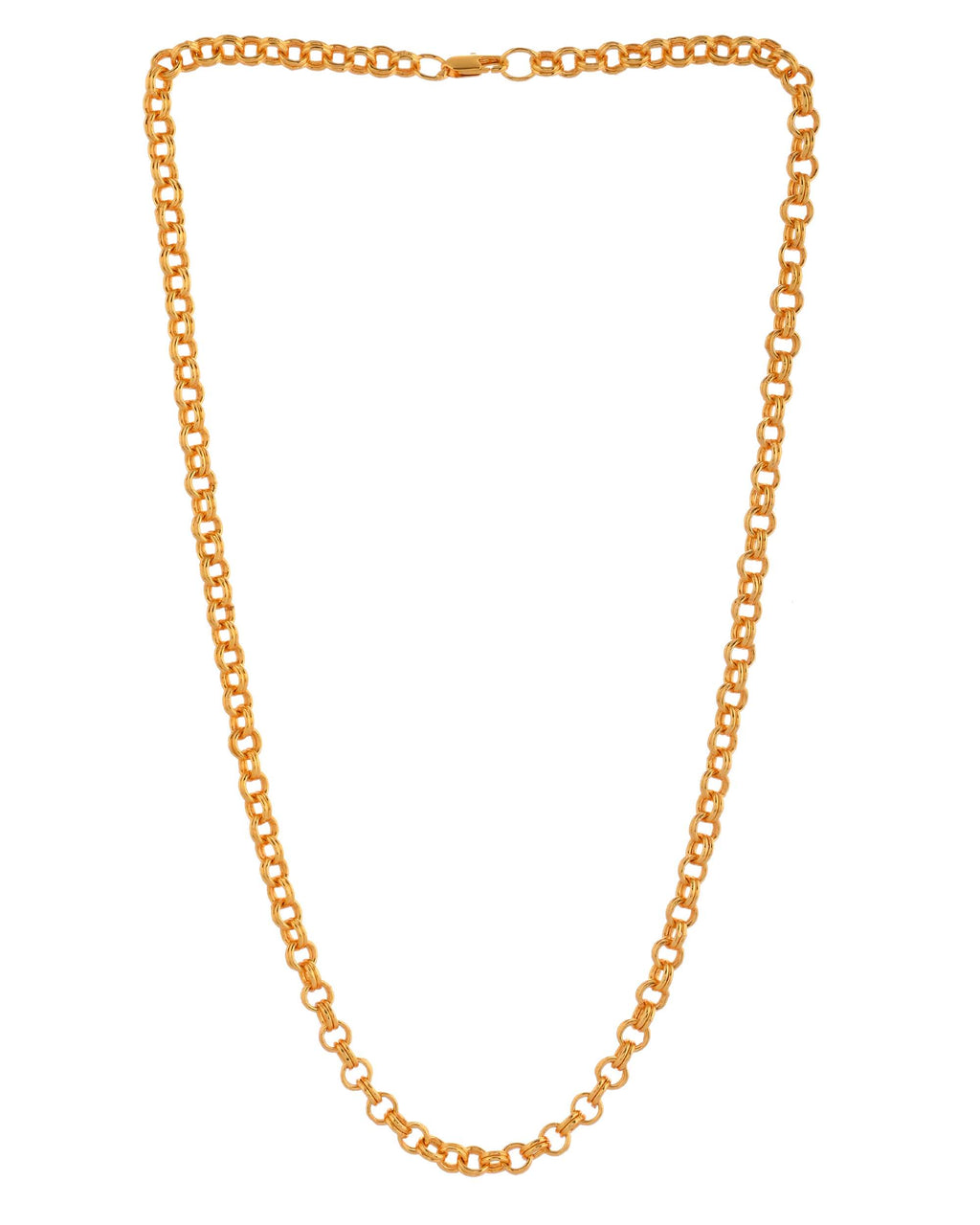 Jewels Nest Golden Rope-Link Chain for Men & Women – Trendy & Timeless | Grocsy