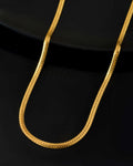 Jewels Nest Gold - Plated Flat Snake Chain | Grocsy