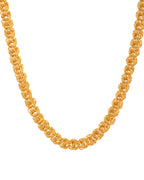 Jewels Nest Designer Spiral Knot Gold Chain – Heavy & Elegant | Grocsy