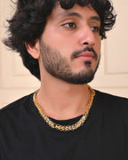 Jewels Nest Heavy Look Gold Chain with Dual-Layer Design | Grocsy