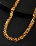 Jewels Nest Heavy Look Gold Chain with Dual-Layer Design | Grocsy