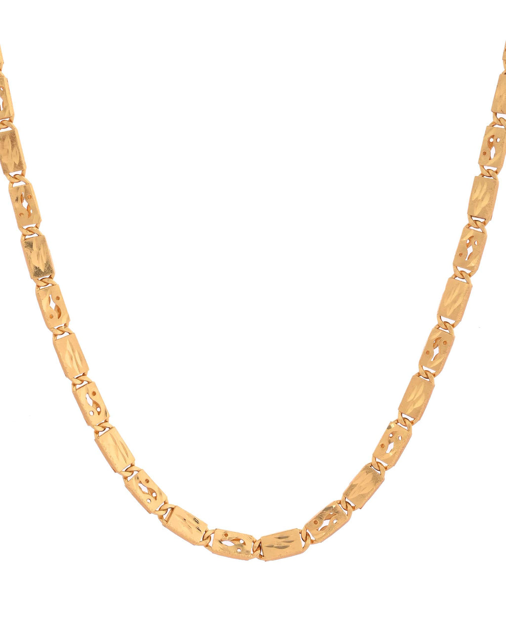 Jewels Nest Golden Geometric Link Chain for Men & Women – Classy Look | Grocsy