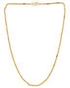 Jewels Nest Men’s Gold-Polished Stainless Steel Rascha Pipe Chain | Grocsy