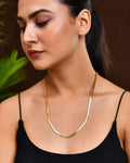 Jewels Nest Flat Coin-Link Chain in Gold Finish – Unisex Minimalist Jewelry | Grocsy