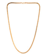 Jewels Nest Flat Coin-Link Chain in Gold Finish – Unisex Minimalist Jewelry | Grocsy