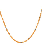 Jewels Nest Elegant Gold-Polished Twisted Brass Chains with Sparkling Silver Accents | Grocsy