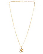 Jewels Nest Gold-Toned Om Pendant Chain for Men & Women | Devotional Lord Shiva Jewelry | Grocsy