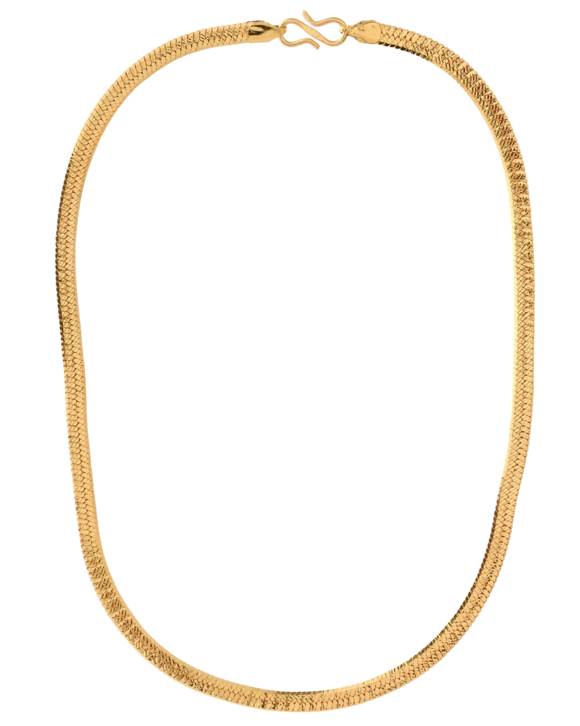 Jewels Nest Premium Gold-Polished Snake Chain | Grocsy