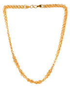 Jewels Nest Elegant Gold-Polished Lotus Link Chain – Premium Brass Jewelry Chain | Grocsy