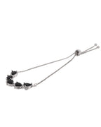 Jewels Nest Classic Black Teardrop Stone Adjustable Bracelet | Grocsy