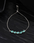 Jewels Nest Mint Green Stone Adjustable Bracelet For Women | Grocsy