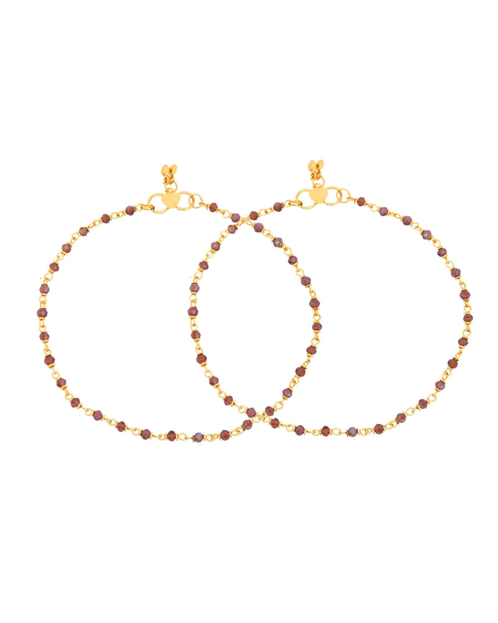 Jewels Nest Gold Tone Beaded Anklet For Women | Grocsy