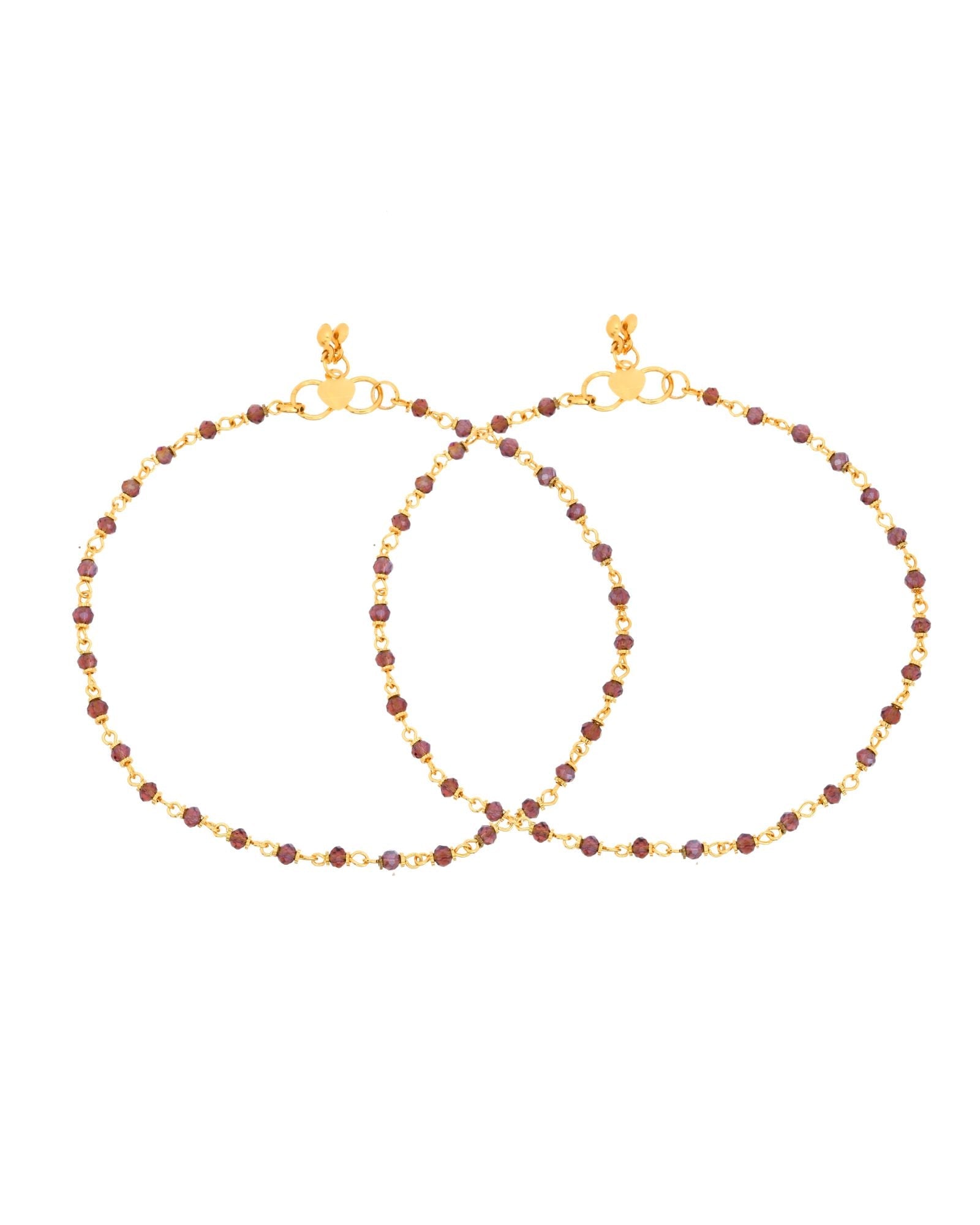 Jewels Nest Gold Tone Beaded Anklet For Women | Grocsy