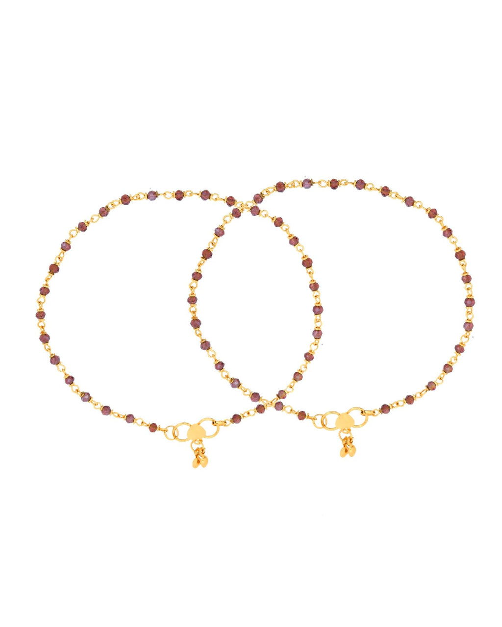 Jewels Nest Gold Tone Beaded Anklet For Women | Grocsy