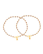 Jewels Nest Gold Tone Beaded Anklet For Women | Grocsy