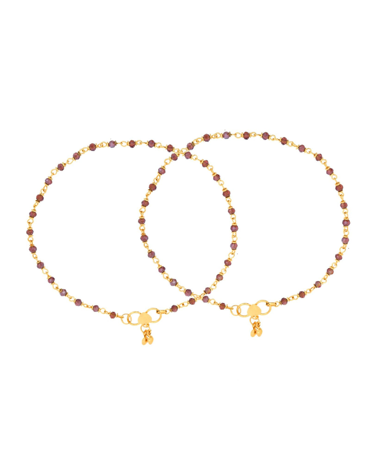 Jewels Nest Gold Tone Beaded Anklet For Women | Grocsy