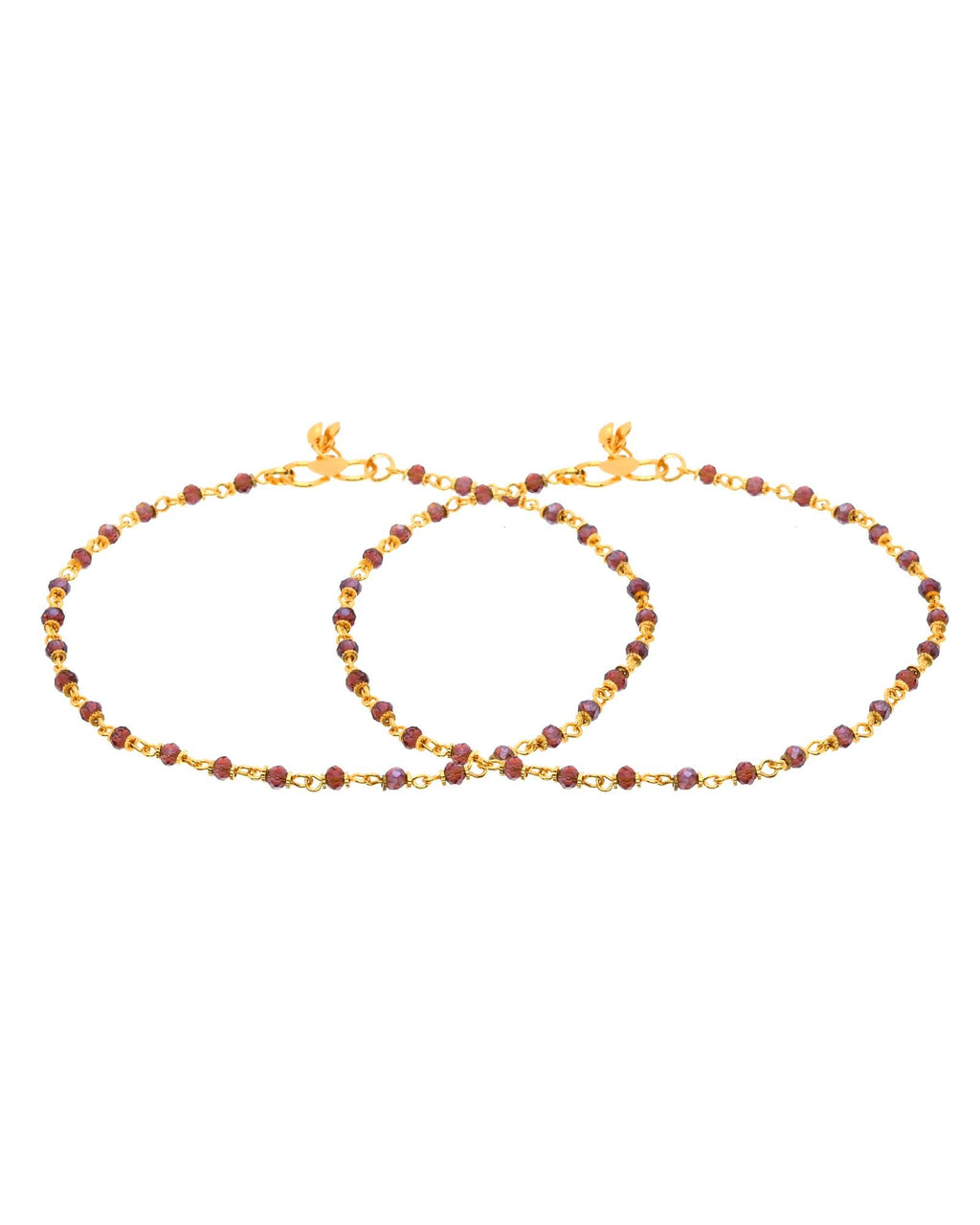 Jewels Nest Gold Tone Beaded Anklet For Women | Grocsy