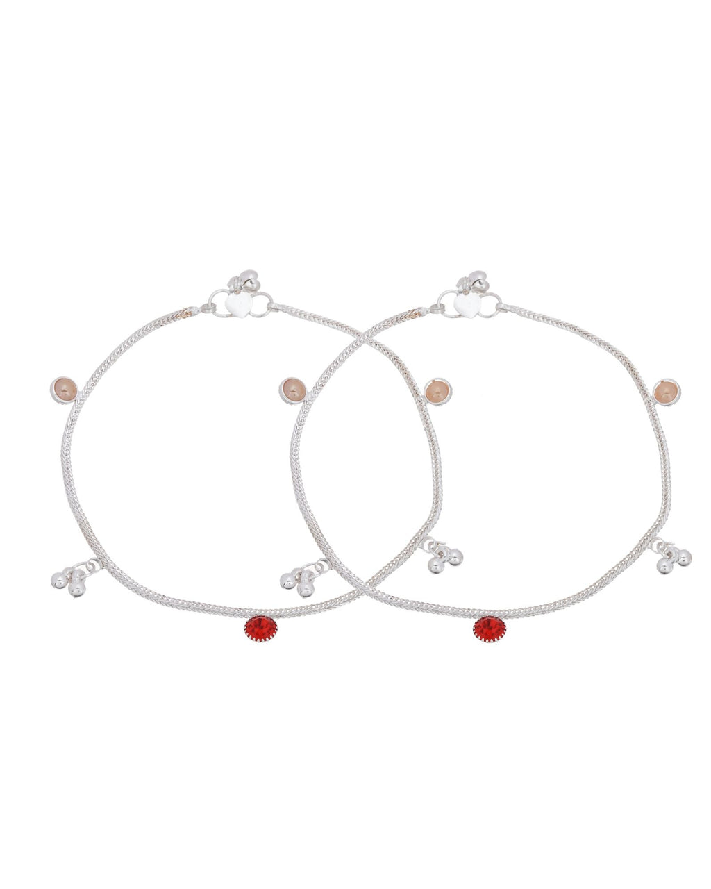 Jewels Nest Silver Charm Anklet For Women | Grocsy