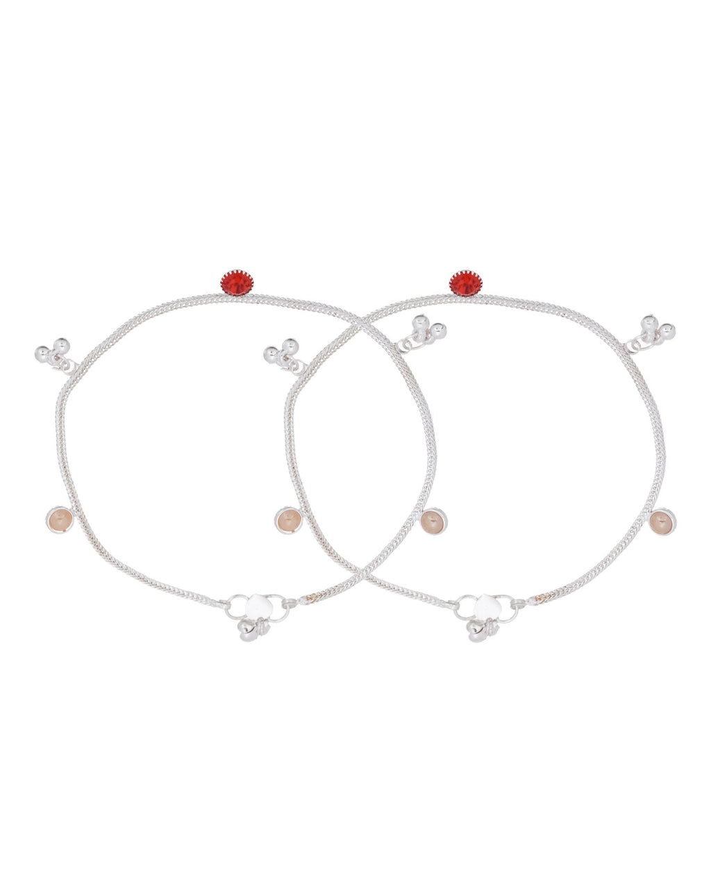 Jewels Nest Silver Charm Anklet For Women | Grocsy