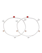 Jewels Nest Silver Charm Anklet For Women | Grocsy