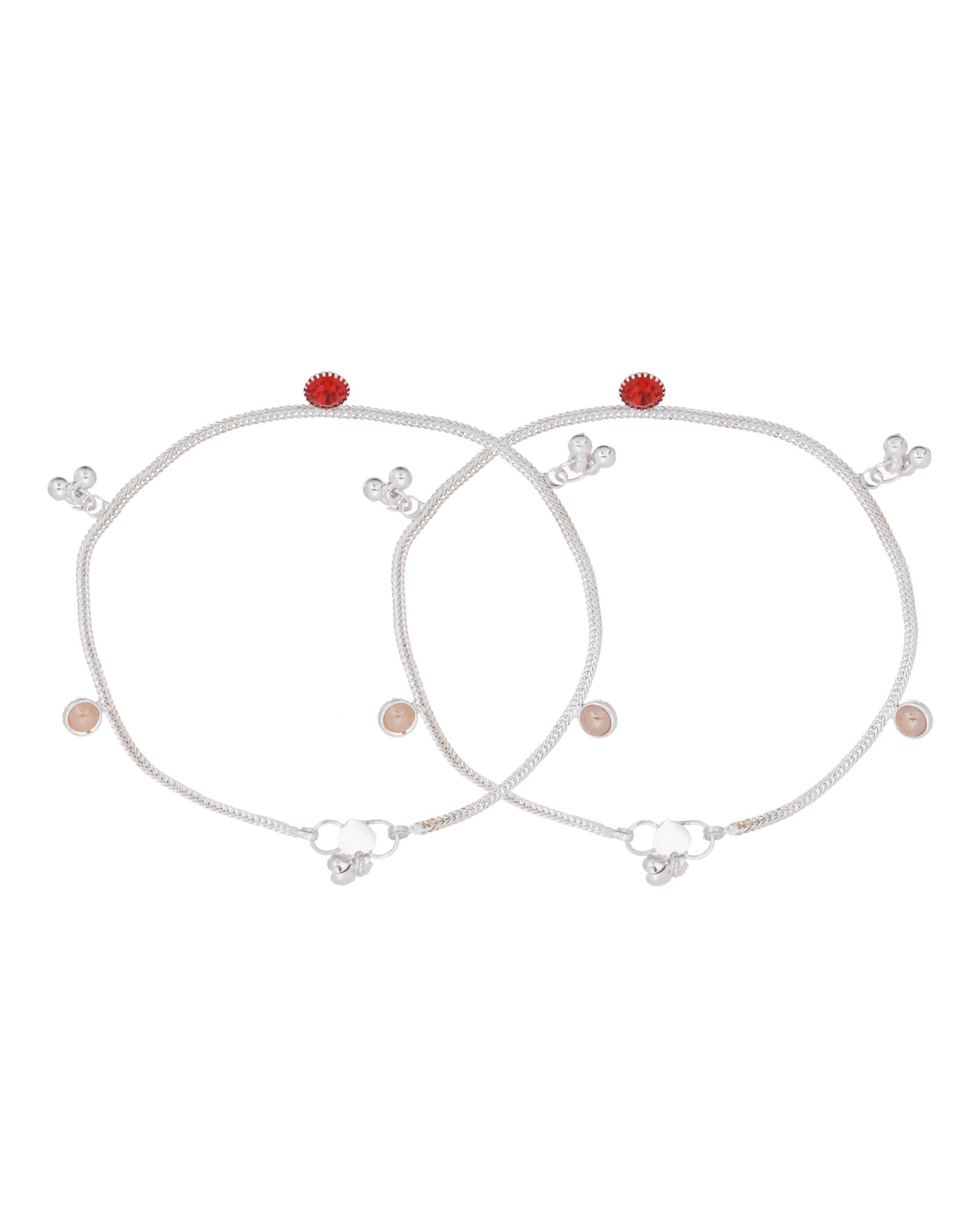 Jewels Nest Silver Charm Anklet For Women | Grocsy