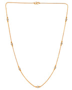 Jewels Nest Elegant Gold-Polished Beaded Chain – Premium Brass Designer Jewelry | Grocsy