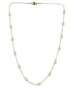 Jewels Nest Elegant Gold-Polished Pearl Chain Necklace – Timeless & Classic | Grocsy