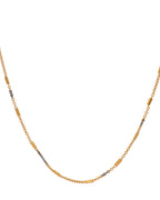 Jewels Nest Elegant Gold-Tone Dual-Tone Textured Chain for Men & Women | Grocsy