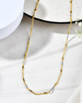 Jewels Nest Elegant Gold-Tone Dual-Tone Textured Chain for Men & Women | Grocsy