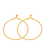 Jewels Nest Golden Whisper Minimal Anklet For Everyday Luxe Styling | Grocsy